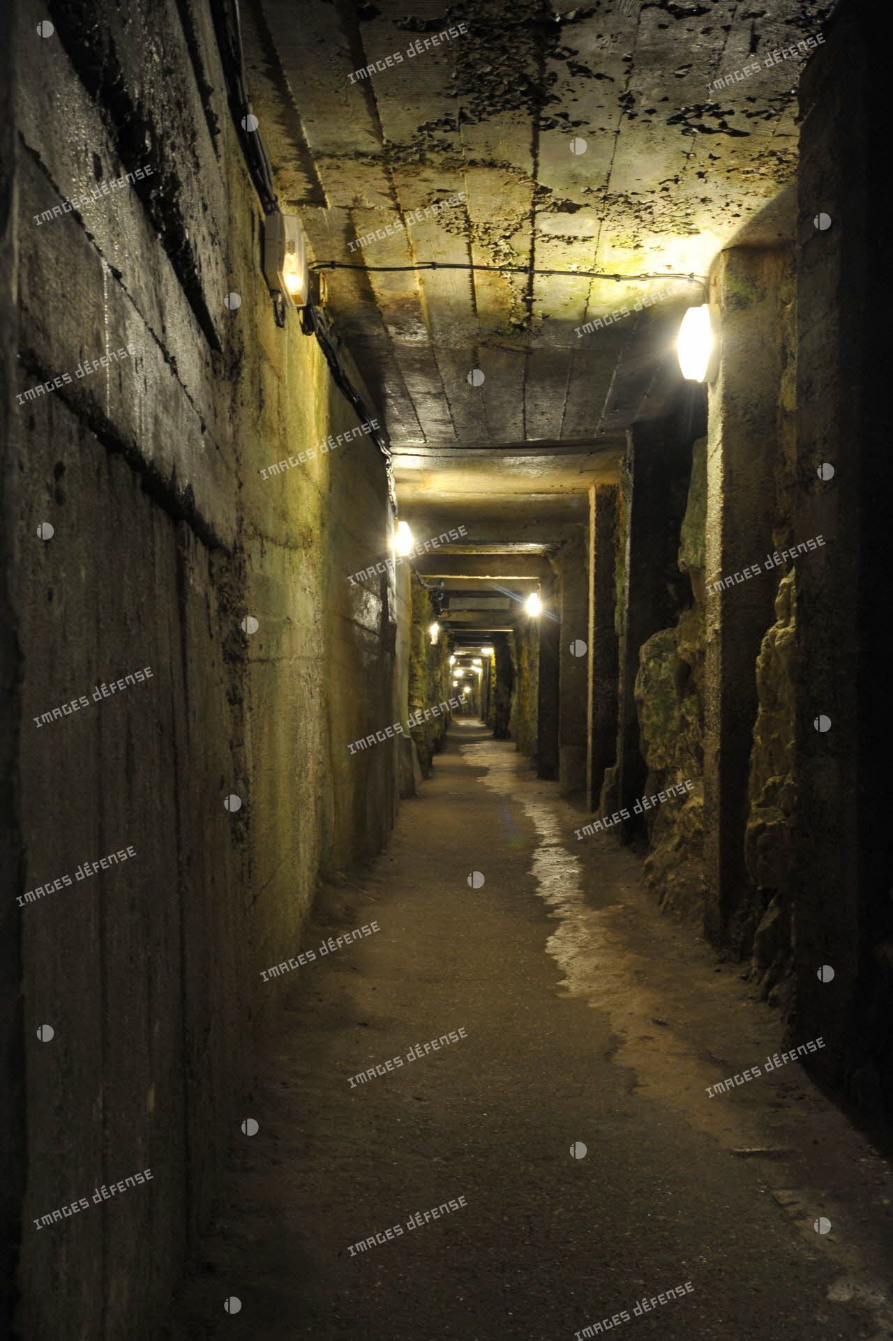 Anciens souterrains restaurés au mémorial de Vimy.