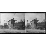 Corcy (Aisne). La gare. [légende d'origine]