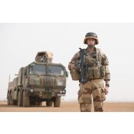 Portrait du caporal-chef Sébastien, mécanicien mobilité terrestre au 6e régiment du matériel (RMAT) à Gao, au Mali.