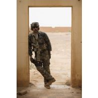 Portrait d'un commando de montagne (GCM) à Gao, au Mali.