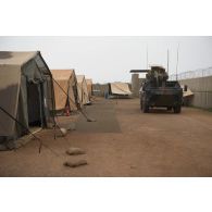 Vue du village de tentes sur le camp de Tillabéri, au Niger.