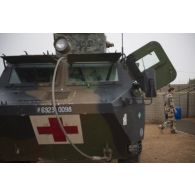 Vue des quartiers de l'équipe médicale sur le camp de Tillabéri, au Niger.