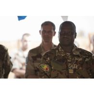Portrait du colonel malien Yacouba Sanogo, commandant du secteur de Bamako pour la réception qui suit la cérémonie du 14 juillet à Gao, au Mali.