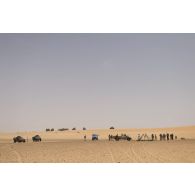 Reconnaissance d'un puits dans le secteur des monts Farach, au Mali.