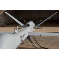 Vue de drones MQ-9 Reaper en stationnement sur la base aérienne de Niamey, au Niger.