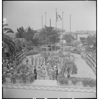 Prise d'armes à l'état-major de la 5e région aérienne (RA) à Alger.