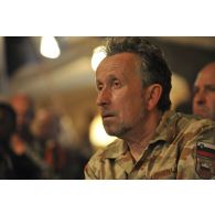 Portrait du général Turk, représentant militaire de la Slovénie, à Forchana.