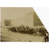 Chameaux sous les murs de Pekin. N[umér]o 104. [légende d'origine]