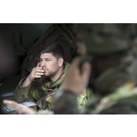 Portrait du chef de l'équipe d'observation néerlandaise au camp de Pabradé, en Lituanie.
