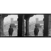 Casteffranco. Vue de la ville par un temps neigeux. [légende d'origine]
