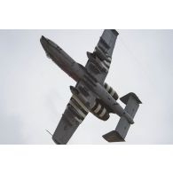 Passage d'un avion Fairchild A-10 Thunderbolt lors d'une démonstration à Pabradé, en Lituanie.