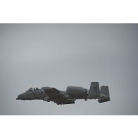 Passage d'un avion Fairchild A-10 Thunderbolt lors d'une démonstration à Pabradé, en Lituanie.