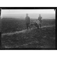 Le premier jour de la bataille de la Malmaison (Aisne), le 23 octobre 1917.