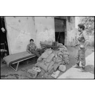 Un poste tenu par les milices chrétiennes au Liban sud.