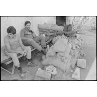 Un poste tenu par les milices chrétiennes au Liban sud.