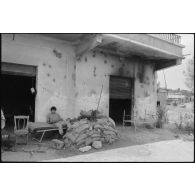 Un poste tenu par les milices chrétiennes au Liban sud.