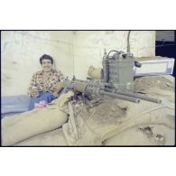 Un poste tenu par les milices chrétiennes au Liban sud.