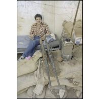 Un poste tenu par les milices chrétiennes au Liban sud.