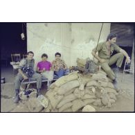 Un poste tenu par les milices chrétiennes au Liban sud.