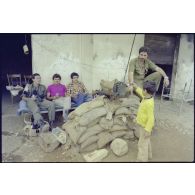 Un poste tenu par les milices chrétiennes au Liban sud.