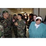 Visite de l'hôpital marocain de Mitrovica.