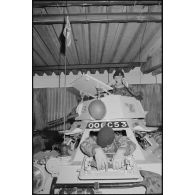 Préparation d'une automitrailleuse britannique Ferret, Beyrouth.