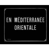 En Méditerranée orientale.