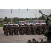 Récit de la bataille d'El Moungar par le 2e régiment étranger d'infanterie (2e REI) sur la place d'armes de Tapa, en Estonie.