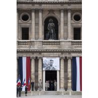 Cérémonie d'obsèques de Pierre Schoendoerffer dans la cour d'honneur de l'Hôtel national des Invalides.