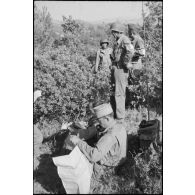 Poste de commandement du 1er GTM.