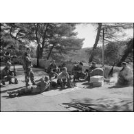 Progression des parachutistes américains de la 1st Airborne Task Force entre Nice et Monaco.
