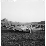 Plan général de l'arrière d'une épave de Dornier Do-17.