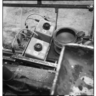 Plan rapproché du système de visée de bombardement d'un Dornier Do-17P.