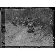 Longpont (Aisne). Le poste de secours. [légende d'origine]