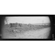 Dombasle (17-3-16). Les approvisionnements de munitions pour le front Malencourt-Montzéville. [légende d'origine]