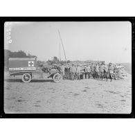 (Le Pétan) (Meurthe et Moselle). Poste central de l'ambulance américaine. [légende d'origine]