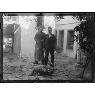 Salonique. 8-10-16. Fête turque. Le sacrifice du mouton. [légende d'origine]