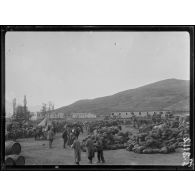 (Florina). Dépôt de ravitaillement. 18 octobre 1916. [légende d'origine]