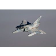 Mirage 2000C de l'escadron de chasse 2/5 Ile-de-France en vol lors d'une manoeuvre aérienne au-dessus du Mali.
