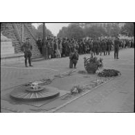 La tombe du soldat Inconnu, place de l'Etoile à Paris.