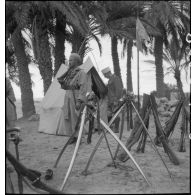 Bivouac d'une patrouille du 5e escadron du 1er RSA.