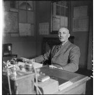 Portrait du colonel Pialoux, directeur de l'école technique de Tulle.