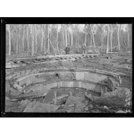 Crépy-en-Laonnois (Aisne). Emplacement d'une Bertha. La plate-forme. [légende d'origine]