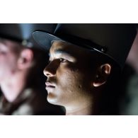 Portrait d'un légionnaire du 2e régiment étranger de génie (REG) pour une cérémonie à Gao, au Mali.