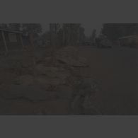 Cadavres abandonnés sur la route au poste-frontière de Goma-Gisenyi.
