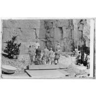 La messe dans la carrière. [légende d'origine]<br>