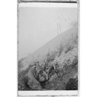 Mitrailleuse contre-avions Côte de Belleville. [légende d'origine]