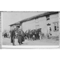 Un cantonnement. [légende d'origine]<br>