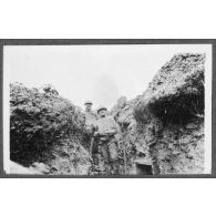 Tranchées boches. Fournier, Lecointe. [légende d'origine]