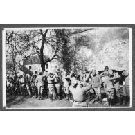 Saint Eugène. Exercices de masques. [légende d'origine]